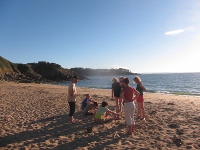 Plage à Beg Léguer